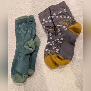 Pact Women's Floral Crew Socks